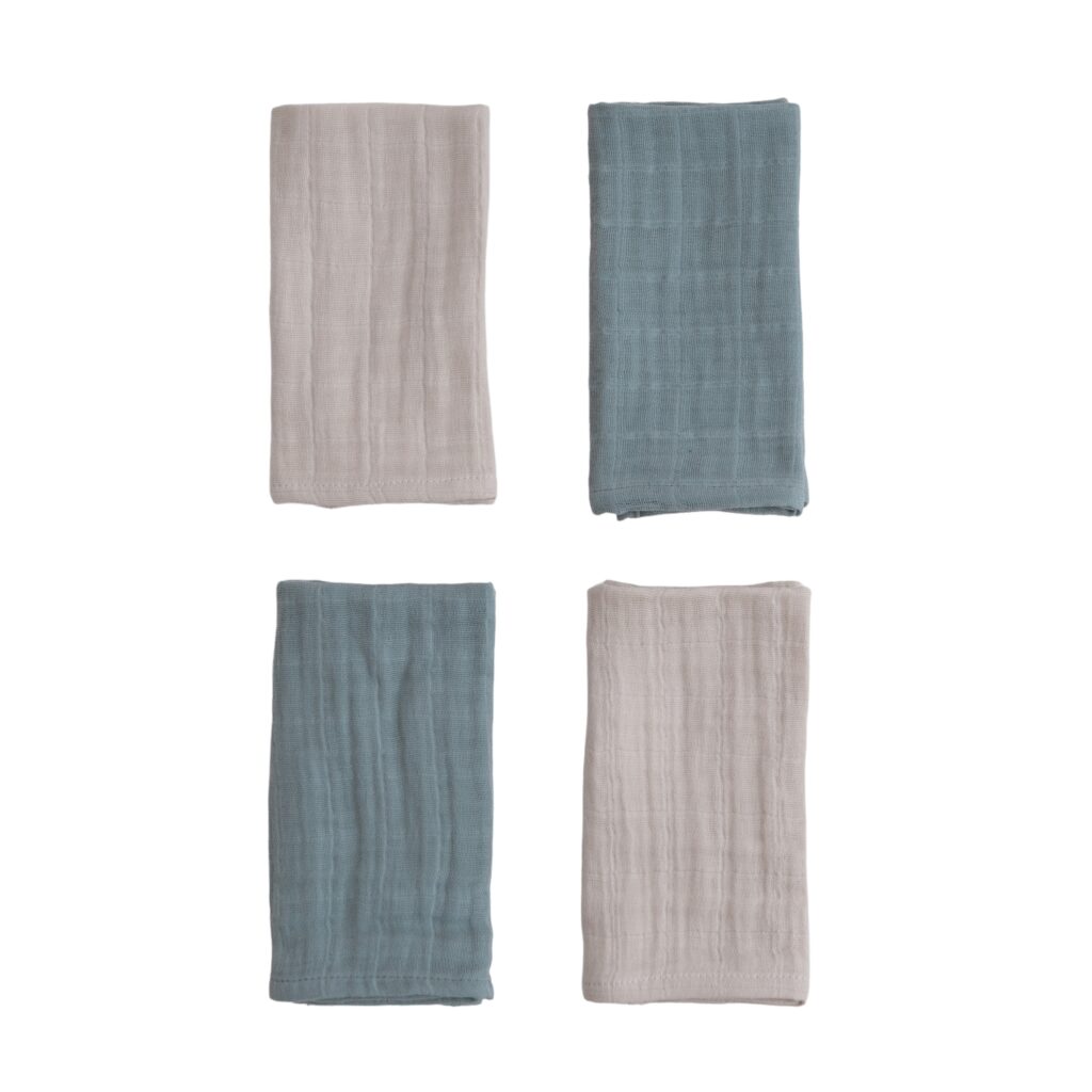 TETRA PLENIČKE iz muslina BLUE 4 pack