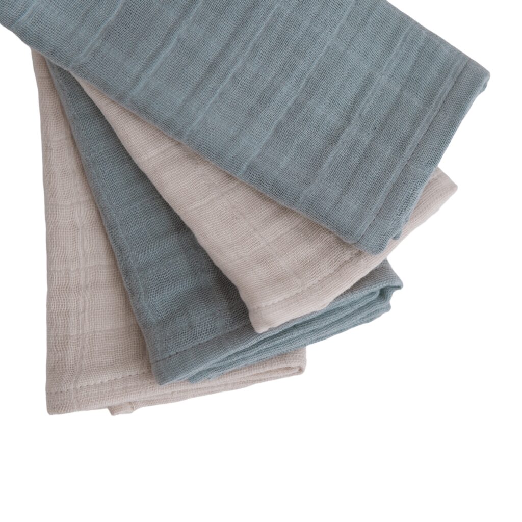 TETRA PLENIČKE iz muslina BLUE 4 pack