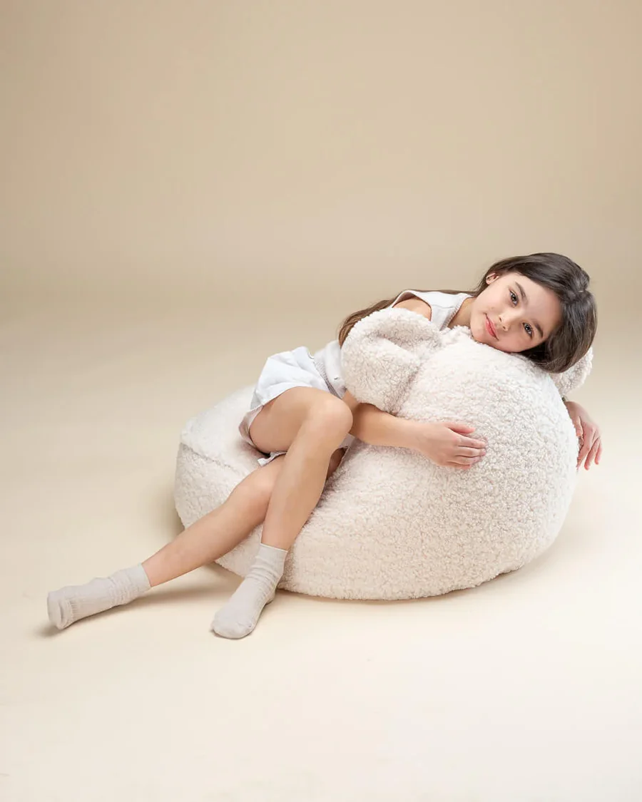 Wigiwama fotelj BEAR white cream