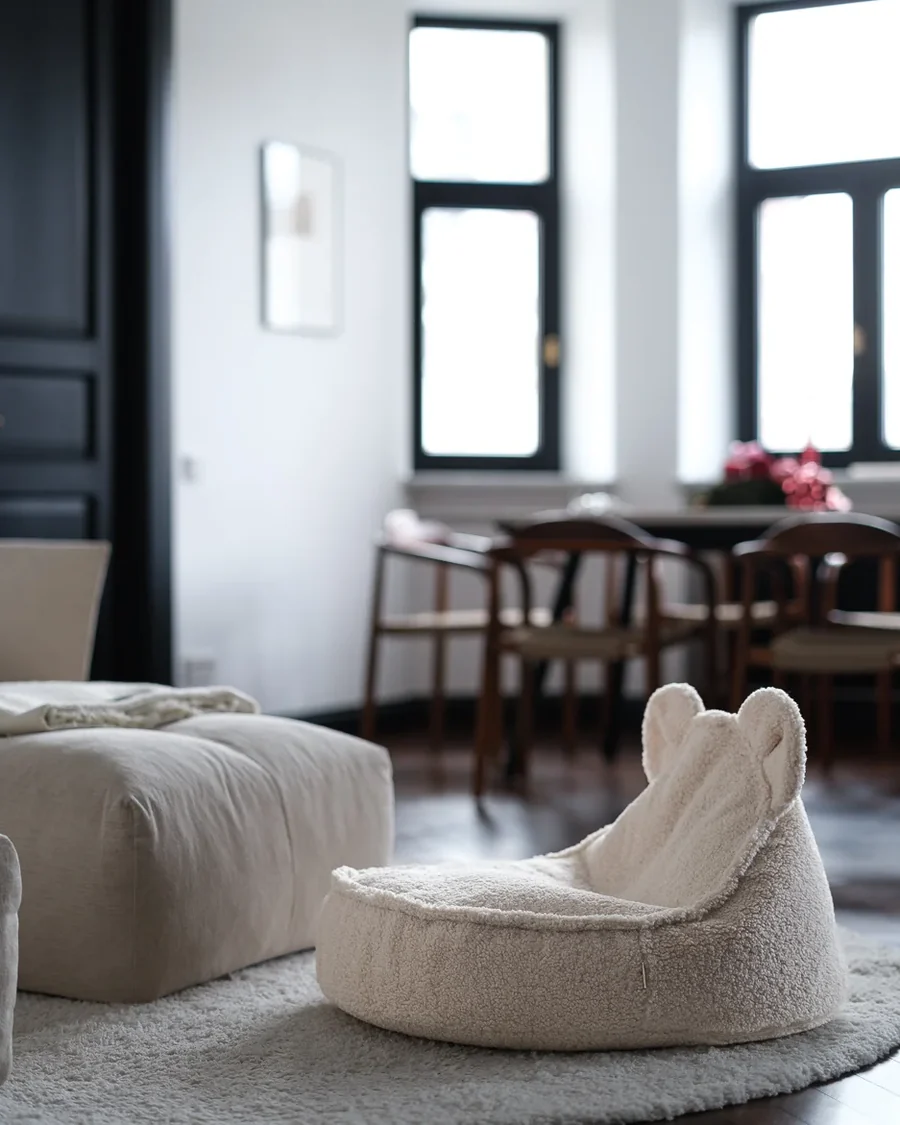 Wigiwama fotelj BEAR white cream