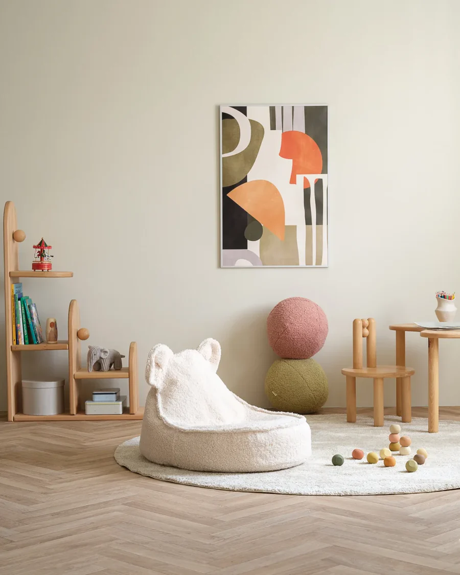 Wigiwama fotelj BEAR white cream