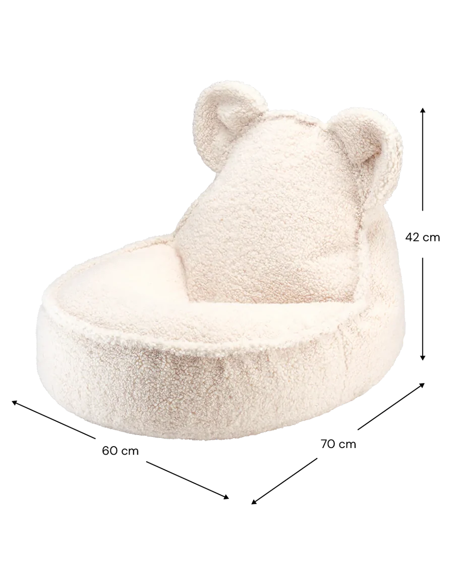 Wigiwama fotelj BEAR white cream