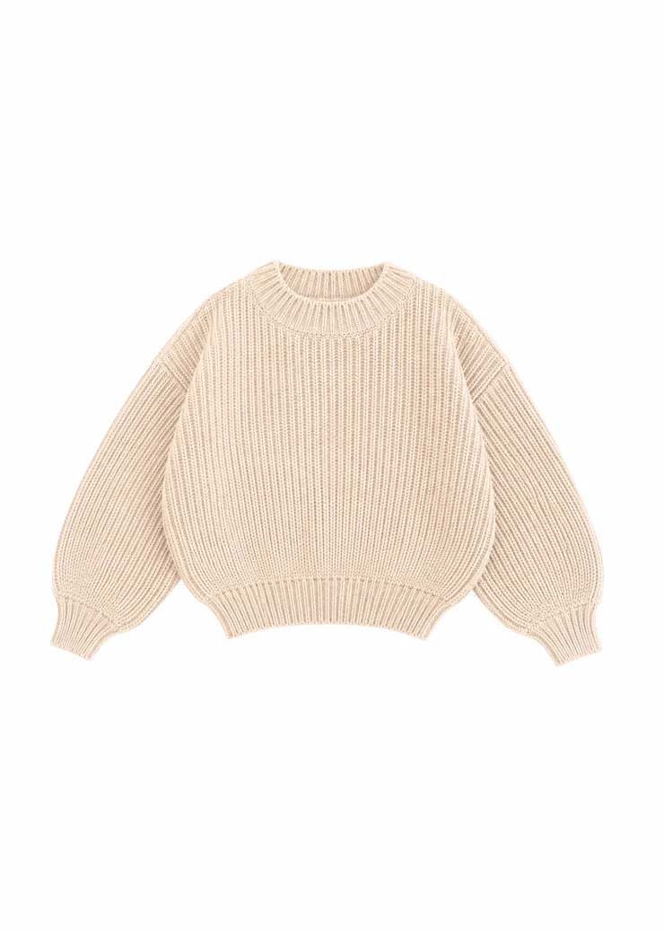 Knit Pulover Bež Mrs Ertha