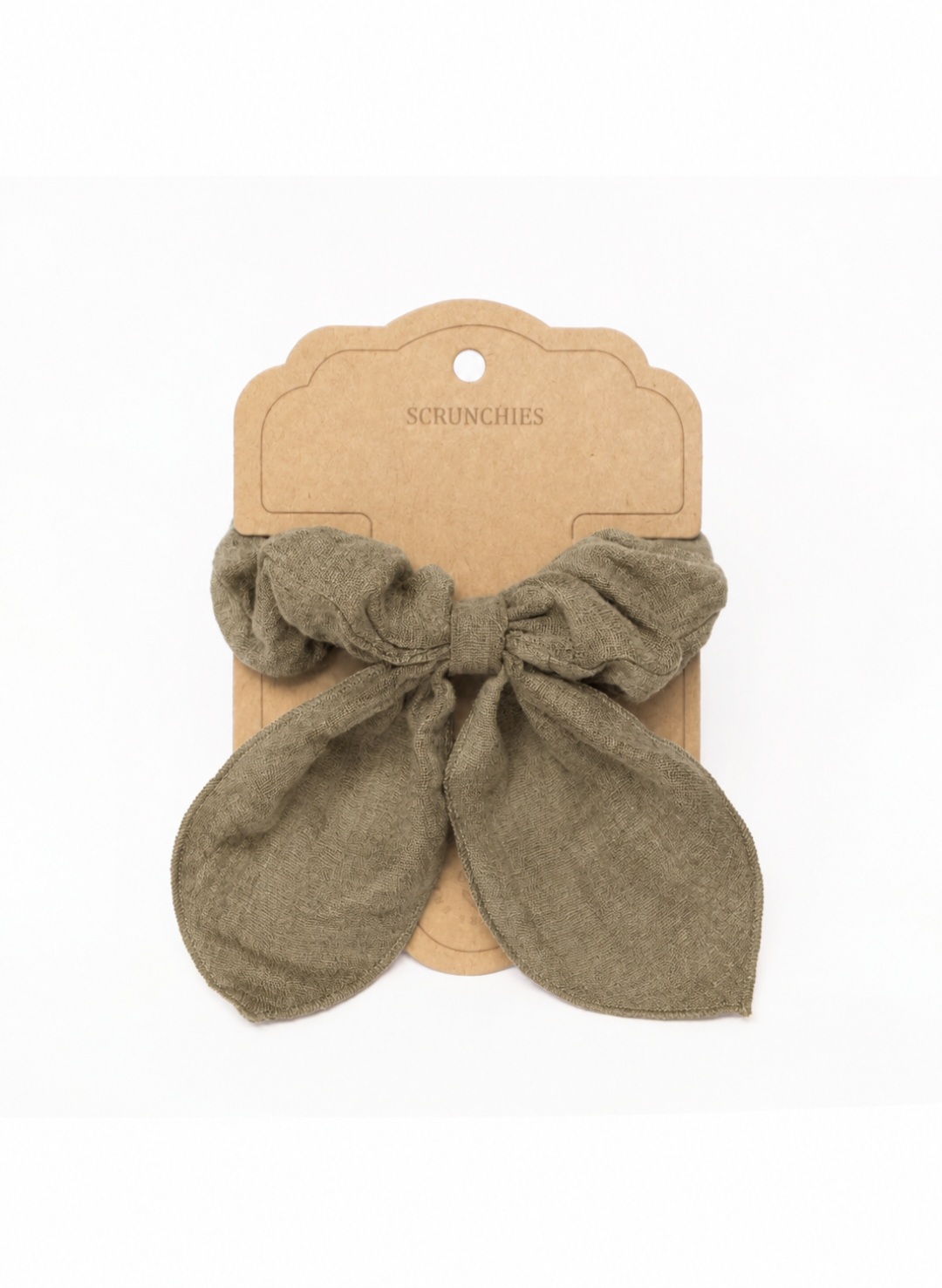 Elastika scrunchie olive Mrs Ertha